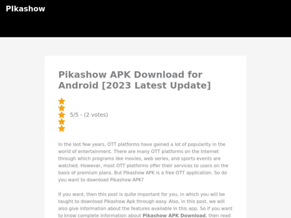 pikashow.tech